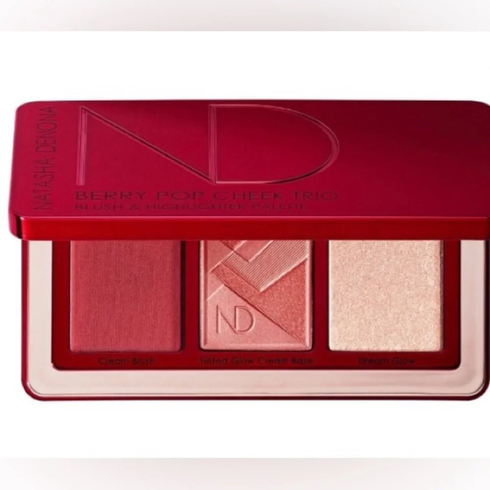Natasha Denona Berry Pop Cheek Trio - Pink, Rose, Shimmer Gold